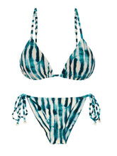 Cargar imagen en el visor de la galería, Product Front: Rio De Sol Ensemble Set Azule Lia Cheeky-Tie
