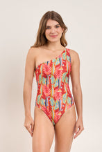 Cargar imagen en el visor de la galería, Model Front: Rio De Sol Une Pièce Sea-Bloom Sienna
