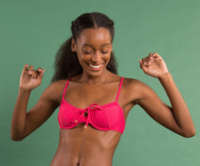 Cargar imagen en el visor de la galería, Image 12: Rio De Sol Haut Top Dots-Virtual-Pink Balconet-Tie
