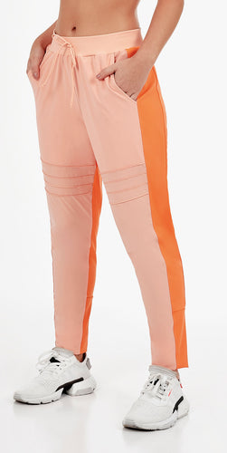 Model Front: Alto Giro Fitness Bas Calca Jogging Up Co2 Recortes Laranja