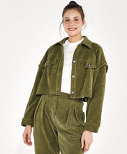 Cargar imagen en el visor de la galería, Image 03: Alto Giro Fitness Haut Jaqueta Cropped Colete Stretch Verde Kalamata
