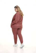 Cargar imagen en el visor de la galería, Model Back: Alto Giro Fitness Haut Jaqueta Melange Plus Rosa Hug
