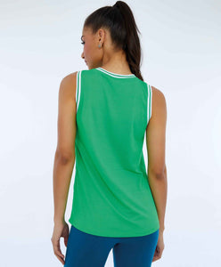 Model Back: Alto Giro Fitness Haut Regata Nylon Dry Alongada Verde Classic