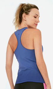 Model Back: Alto Giro Fitness Haut Regata Skin Fit Degrade Marinho