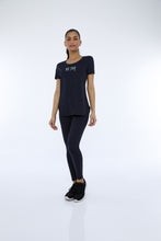 Cargar imagen en el visor de la galería, Image 02: Alto Giro Fitness Haut T-Shirt Skin Fit Inspiracionais Preto
