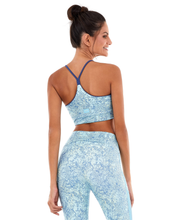 Cargar imagen en el visor de la galería, Model Back: Alto Giro Fitness Haut Top Staff Alcinha Dupla Face Azul Movement
