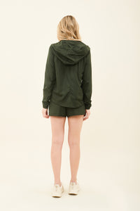 Bag-Foldable Windbreaker Jacket Verde Militar