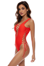 Load image into Gallery viewer, Bodysuit Hot Tropics Red
