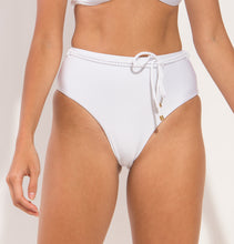 Cargar imagen en el visor de la galería, Bottom Shimmer-White Belted-High-Waist
