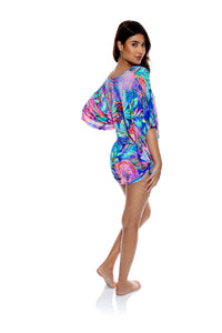 Cabana V Neck Dress Multicolor