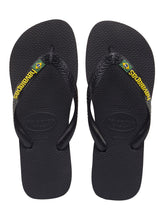Cargar imagen en el visor de la galería, Product Front: Havaianas Tongs Brasil Logo Black
