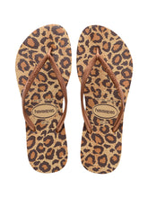 Cargar imagen en el visor de la galería, Product Front: Havaianas Tongs Slim Animals Beige
