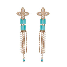 Cargar imagen en el visor de la galería, Product Front: Hipanema Boucles D&#39;oreille Alabaster Turquoise Hipanema
