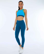 Cargar imagen en el visor de la galería, Legging Supplex Com Laser No Cos Verde Deep
