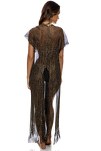 Load image into Gallery viewer, Long Caftan Siren Dream Black Gold
