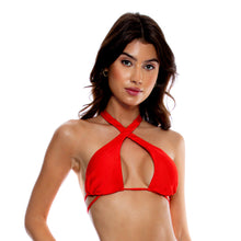 Cargar imagen en el visor de la galería, Gallery: Luli Fama Haut Top Cross High Lava Red
