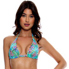 Cargar imagen en el visor de la galería, Gallery: Luli Fama Haut Top Full Ruched Aqua
