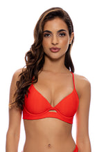 Cargar imagen en el visor de la galería, Gallery: Luli Fama Haut Top Underwire Hot Tropics Red
