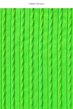 Cargar imagen en el visor de la galería, Image 05: Luli Fama Haut Top Wavy Ruched Que Sera Sera Neon Lime
