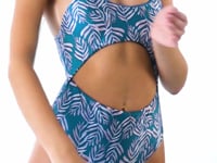 Cargar y reproducir el video en el visor de la galería, Video: Rio De Sol Une Pièce Palms-Blue Ivy
