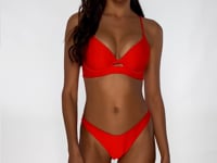 Load and play video in Gallery viewer, Bottom Underwire Hot Tropics Red
