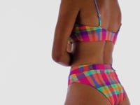 Cargar y reproducir el video en el visor de la galería, Video: Rio De Sol Ensemble Set Tulip-Garden Bandeau-Reto Hotpant-Cos
