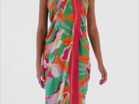 Cargar y reproducir el video en el visor de la galería, Video: Rio De Sol Pareo Green Bloom Canga
