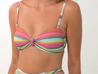 Cargar y reproducir el video en el visor de la galería, Video: Rio De Sol Ensemble Set Supercolor Bandeau-Joy Highwaist-Spin
