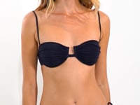 Cargar y reproducir el video en el visor de la galería, Video: Rio De Sol Bas Bottom Malibu-Black Cheeky-Tie
