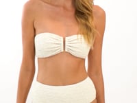 Cargar y reproducir el video en el visor de la galería, Video: Rio De Sol Bas Bottom Brisa-Offwhite Hotpants
