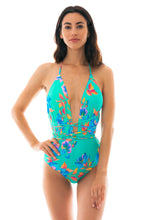 Cargar imagen en el visor de la galería, Model Front: Rio De Sol Une Pièce Acqua Flora New Vegas
