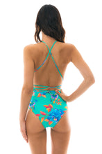 Cargar imagen en el visor de la galería, Model Back: Rio De Sol Une Pièce Acqua Flora New Vegas
