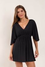 Cargar imagen en el visor de la galería, Model Front: Rio De Sol Vêtement De Plage Black Mini Dress
