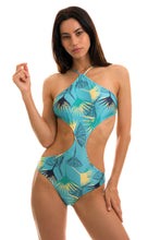 Cargar imagen en el visor de la galería, Model Front: Rio De Sol Une Pièce Body Flower Geometric
