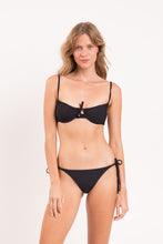 Cargar imagen en el visor de la galería, Model Front: Rio De Sol Bas Bottom Dots-Black Ibiza-Comfy
