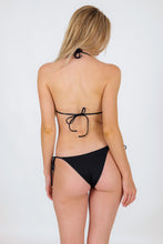 Cargar imagen en el visor de la galería, Model Back: Rio De Sol Bas Bottom Nero Lacinho
