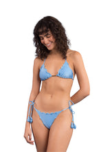 Cargar imagen en el visor de la galería, Model Front: Rio De Sol Bas Bottom Shimmer-Baltic-Sea Frufru-Fio

