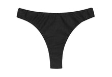 Cargar imagen en el visor de la galería, Product Front: Rio De Sol Bas Bottom Shimmer-Black Nice-Fio
