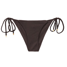 Cargar imagen en el visor de la galería, Product Front: Rio De Sol Bas Bottom Shimmer-Coffee Cheeky-Tie
