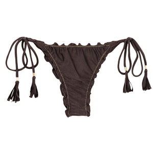 Product Front: Rio De Sol Bas Bottom Shimmer-Coffee Frufru-Fio