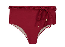 Cargar imagen en el visor de la galería, Product Front: Rio De Sol Bas Bottom Shimmer-Divino Belted-High-Waist

