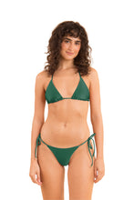 Cargar imagen en el visor de la galería, Model Front: Rio De Sol Bas Bottom Shimmer-Palace Cheeky-Tie

