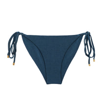 Cargar imagen en el visor de la galería, Product Front: Rio De Sol Bas Bottom Shimmer-Shark Cheeky-Tie-Gold
