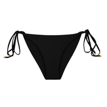 Cargar imagen en el visor de la galería, Product Front: Rio De Sol Bas Bottom Touch-Black Cheeky-Tie
