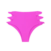 Cargar imagen en el visor de la galería, Product Front: Rio De Sol Bas Bottom Vita-Pink High-Waist-Spin
