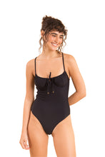 Cargar imagen en el visor de la galería, Model Front: Rio De Sol Une Pièce Dots-Black Julia
