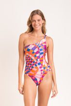 Cargar imagen en el visor de la galería, Model Front: Rio De Sol Une Pièce Funny Santorini
