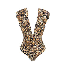 Cargar imagen en el visor de la galería, Product Front: Rio De Sol Une Pièce Leopardo Frill
