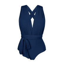 Cargar imagen en el visor de la galería, Product Front: Rio De Sol Une Pièce Navy Marina

