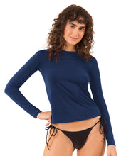 Cargar imagen en el visor de la galería, Gallery: Rio De Sol Haut Navy Rash-Guard
